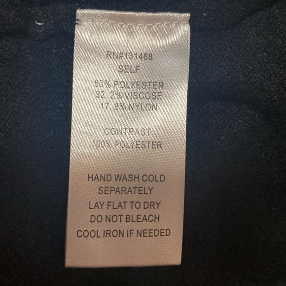 Fate Black Button Front Lace Sleeve Insert V-neck Top NWT - Picture 10 of 10